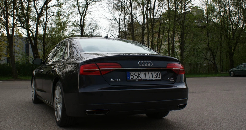 Audi A8 cena 109000 przebieg: 248000, rok produkcji 2015 z Białystok małe 529